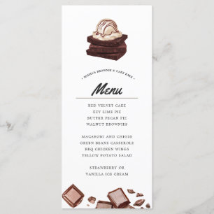 ブラウニーとケーキベイク  テーマ設定メニュー メニュー