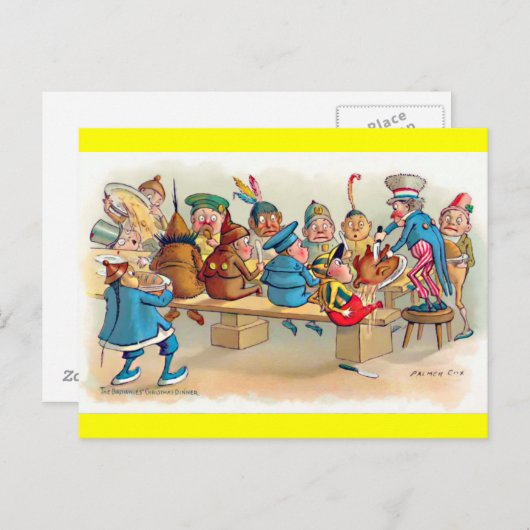 ブラウニーのクリスマスディナー シーズンポストカード (正面/裏面)