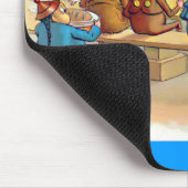 ブラウニーのクリスマス夕食 マウスパッド (コーナー)