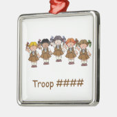 ブラウニーのグループ メタルオーナメント (左)