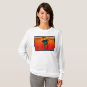 ブラウニーのナシの木枠のラベル Tシャツ (正面フル)