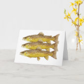 ブラウニーのブラウン・トラウト カード (黄色い花)