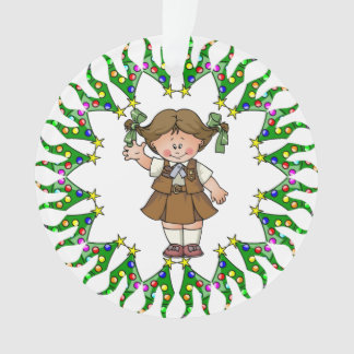 ブラウニーのブルネットの木のリース オーナメント