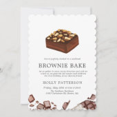 ブラウニーの焼き会 | 小規模な週末の集まり 招待状 (正面)