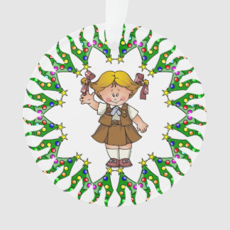 ブラウニーの金髪の木のリース オーナメント