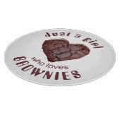 ブラウニーを愛しているだけの女の子 カッティングボード (角)