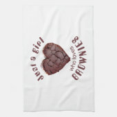 ブラウニーを愛しているだけの女の子 キッチンタオル (縦)