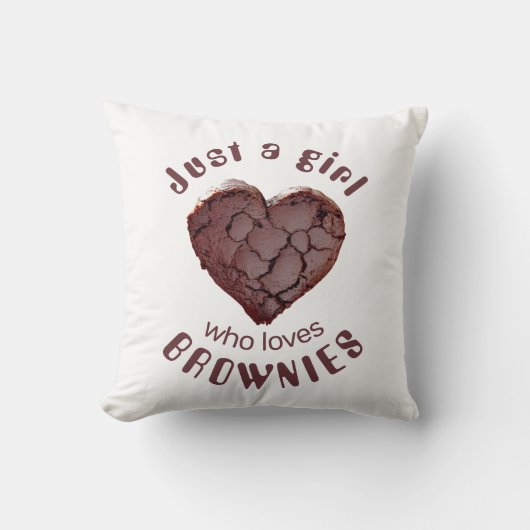 ブラウニーを愛しているだけの女の子 クッション (正面)