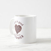 ブラウニーを愛しているだけの女の子 コーヒーマグカップ (正面左)