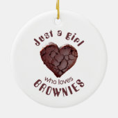 ブラウニーを愛しているだけの女の子 セラミックオーナメント (裏面)
