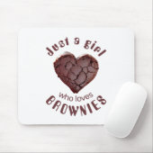 ブラウニーを愛しているだけの女の子 マウスパッド (マウス)