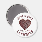 ブラウニーを愛しているだけの女の子 マグネット (正面/裏面)