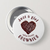 ブラウニーを愛しているだけの女の子 缶バッジ (正面&裏面)
