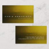 ブラウニーイエロー抽象芸術コンサルタント名刺 名刺 (正面/裏面)