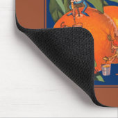 ブラウニーズブランドオレンジクレートラベルマウスパッド マウスパッド (コーナー)