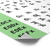 ブラウニーフォント合字ポスター ポスター (角)