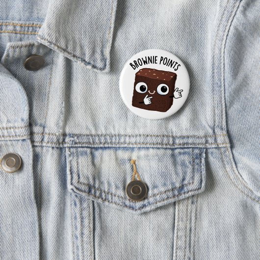 ブラウニーポイント 楽しいスナックのダジャレ 缶バッジ (インサイチュ)