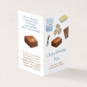 ブラウニーミックス自家製DIYクリスマスプレゼントのラベル 名刺 (外部)