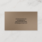 ブラウニーレッドフィットネスモダン名刺 名刺 (裏面)