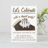 ブラウニー祝パイアイスクリームデザート 招待状 (スタンド正面)