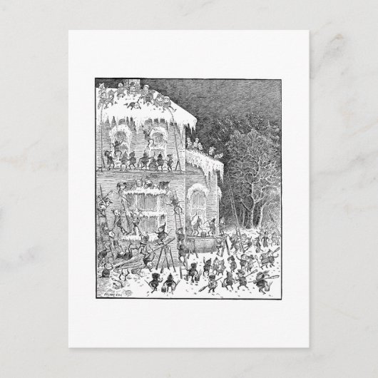 ブラウニー飾ズ・ハウス・フォー・ウィンター ポストカード (正面)