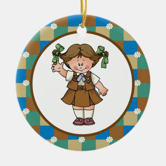 ブラウニー1 セラミックオーナメント (正面)