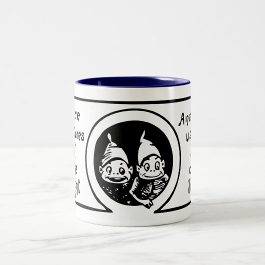 ブラウニー: 私達は夜の創造物です ツートーンマグカップ (中央)