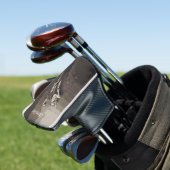 ブラウムかわいらしブラウン上の白い飛んでいる魔女3 ゴルフヘッドカバー (インサイチュ)