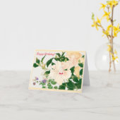 ブラウワリア&イビスカスフラワー カード (黄色い花)