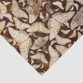 ブラウンおよびベージュ蝶 薄葉紙 (詳細)