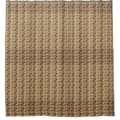 ブラウンおよび暗灰色によって玉を付けられるプリントのシャワー・カーテン シャワーカーテン (正面)