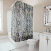 ブラウンおよび灰色の大理石 シャワーカーテン (インサイチュ)