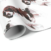 ブラウンおよび白いスプリンガースパニエル ラッピングペーパー (ロールコーナー)