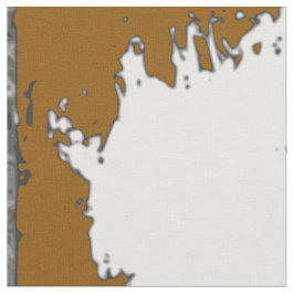 ブラウンおよび白い牛プリントの生地 ファブリック