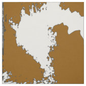 ブラウンおよび白い牛プリントの生地 ファブリック (見本)