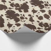 ブラウンおよび白い革靴の包装紙 ラッピングペーパー (角)