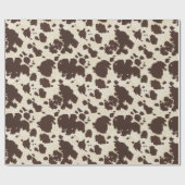 ブラウンおよび白い革靴の包装紙 ラッピングペーパー (フラット)