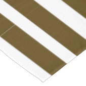 ブラウンおよび白のストライプパターン テーブルクロス (アングル)