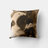 ブラウンおよび黒いインク汚れ クッション (裏面)