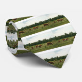 ブラウンおよびHerefordの白い牛 ネクタイ (ロール)