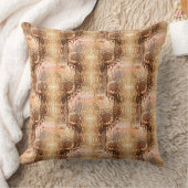 ブラウンからサーモンへ、折り曲げガラスを打って繰り返した クッション (ブランケット)