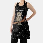 ブラウンかわいらしアイズゴールデンアイズブルーネックレススターズ エプロン (インサイチュ)