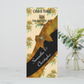 ブラウンかわいらしフローラ結婚式 プログラム (スタンド正面)