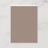 ブラウンでリビングルームのスタイルを強化 名刺 (裏面)