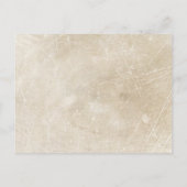 ブラウンとアイボリーのアフリカのキリンは日付を保存 案内ポストカード (裏面)