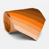 ブラウンとオレンジのタイストライプのプ ネクタイ (ロール)