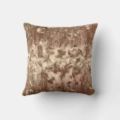 ブラウンとクリームのシェード クッション (裏面)