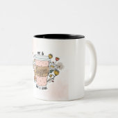 ブラウンとクリームの美的コーヒーマグ ツートーンマグカップ (正面右)