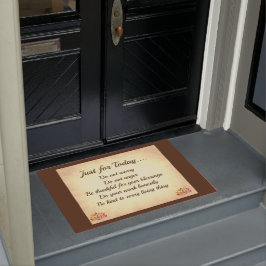 ブラウンとクリームの霊気原則 ドアマット