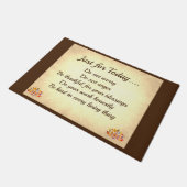 ブラウンとクリームの霊気原則 ドアマット (アングル)